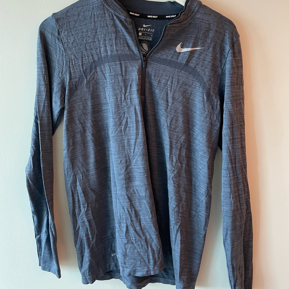 Nike half zip long sleeve dry fit